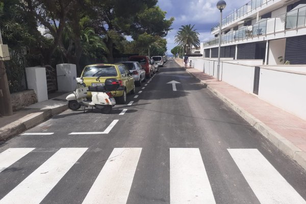 Finalitzen les obres de millora de diversos carrers a la urbanització de Son Carrió