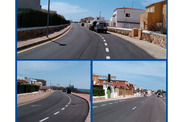 Finalitzen les obres de renovació de l’asfalt, les voreres, l’enllumenat i el clavegueram a la urbanització Torre del Ram