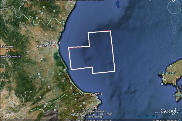 mapa zona dibuix on afectarà la prospecció