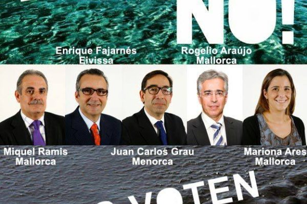 Els cinc diputats del PP a Madrid
