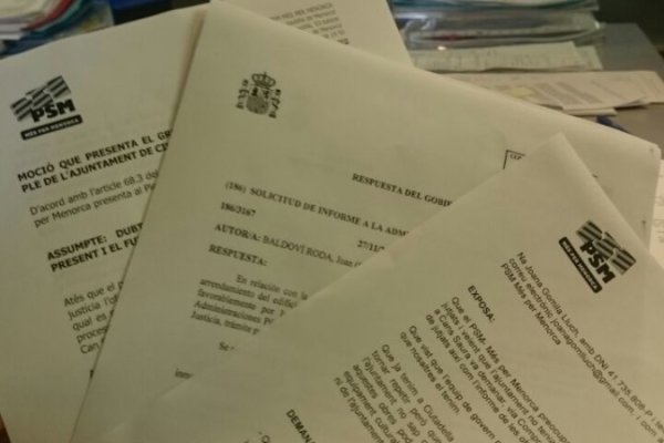 Foto registre entrada Ajuntament Ciutadella