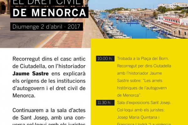 L’Autogovern i el Dret Civil a Menorca
