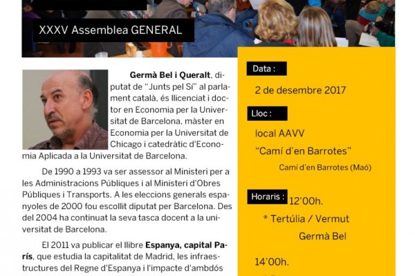 TERTÚLIA / VERMUT i XXXV ASSEMBLEA