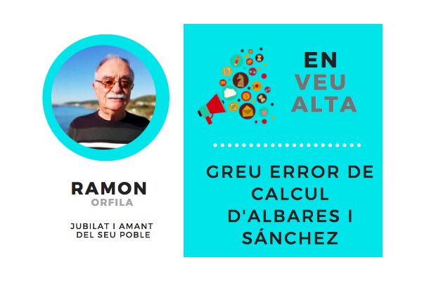 “Greu error de càlcul d’Albares i Sánchez”