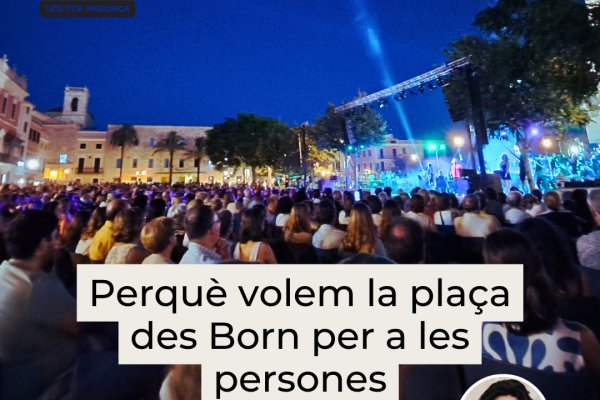 Cris Juanico i la Banda de Ciutadella, junts a Es Born: un concert que ens recorda perquè volem la plaça des Born per a les persones