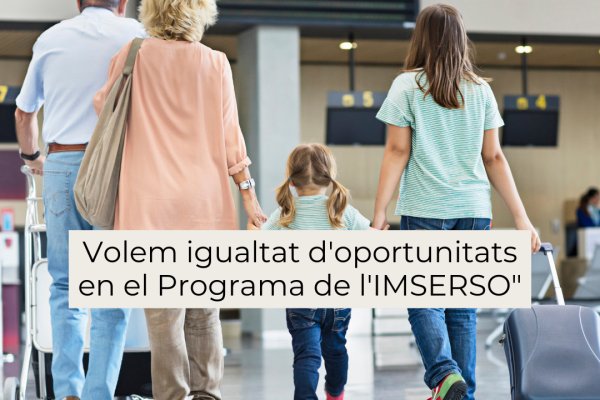 Demanem igualtat d'oportunitats per a les persones grans de l'illa en el programa de l'IMSERSO"